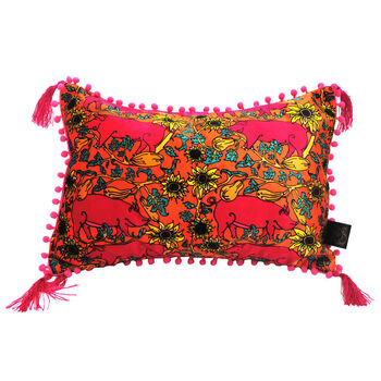 The Country Pig Brights Eco Friendly Rectangle Cushion, 2 of 4