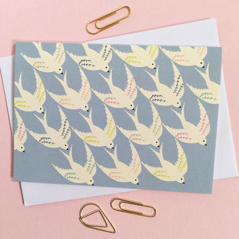 Multi Set Of Eight Bird Print Thank You Cards, 9 of 11