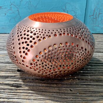 Copper Oval Marrakech Style Lantern Lt206, 3 of 7