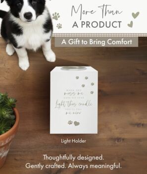 Sentimental Verse Pet Memorial Tea Light Holder, 3 of 11