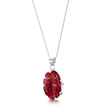 Poppy Pendant – Real Flowers In Five Silver Designs, 8 of 12