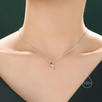 Extra Tiny Robin Bird Pendant Necklace, 5 of 11