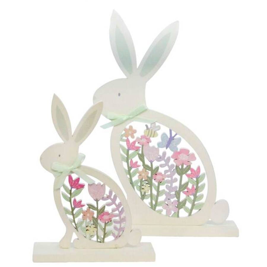 fretwork easter bunny decorations by the chicken and the egg ...