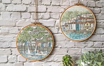 Harbour View Embroidery Kit, 8 of 8