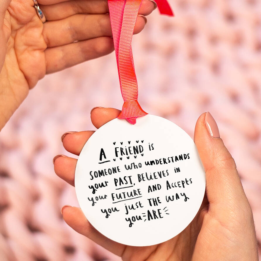 'A Friend Is Someone Who' Friendship Keepsake By Ellie Ellie