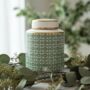 Ginger Jar Pot Veluwe Green Porcelain, thumbnail 4 of 5