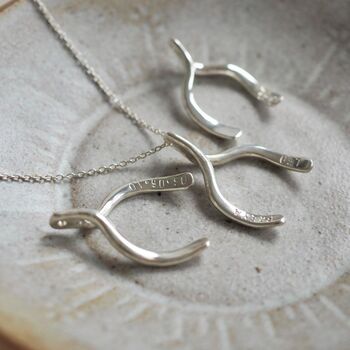 Personalised Wishbone Necklace, 8 of 12