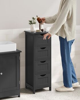 Bathroom Storage Cabinet With Four Drawers, 3 of 9