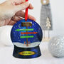 Personalised Family Snowglobe Bauble, thumbnail 2 of 6