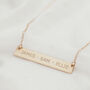 Personalised Multiple Name Bar Necklace, thumbnail 1 of 7