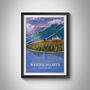 Waterton Lakes National Park Canada Travel Poster Print, thumbnail 1 of 8