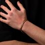 Gold Engravable 5mm Cuban Bracelet Unisex, thumbnail 2 of 11