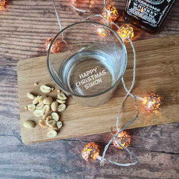 Personalised Engraved Christmas Whisky Glass, 4 of 8