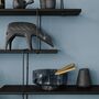 Solid Wood And Metal Wall Shelving Unit – Minimalist Storage, thumbnail 7 of 7