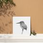 Luxury Kingfisher Blank Greeting Card And Envelope, thumbnail 3 of 3