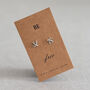 Be Free Swallow Earrings In Sterling Silver, thumbnail 3 of 5