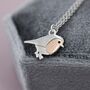 Robin Bird Pendant Necklace In Sterling Silver, thumbnail 3 of 12