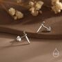 Sterling Silver Tiny Dagger Sword Stud Earrings, thumbnail 7 of 12