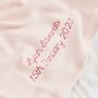 Personalised Light Pink Cellular Blanket, thumbnail 2 of 5
