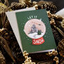 Let It Snow Christmas Card, thumbnail 3 of 4