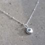 Handmade Sterling Silver Pebble Zodiac Necklace, thumbnail 2 of 3