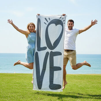 Personalised Valentines Gift Throw Towel For Her, 5 of 10