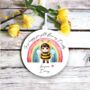 Personalised Cute Child Bee Rainbow Decoration, thumbnail 1 of 2