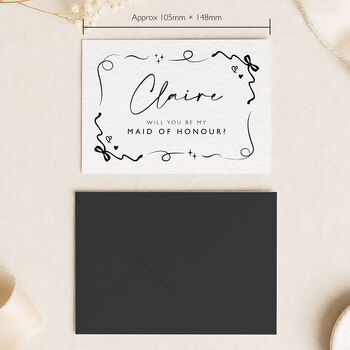 Bridesmaid Proposal Card Bows, 7 of 11