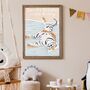 Custom Boys Girls Name Tiger Print For Nursery Newborn Gift, thumbnail 2 of 7