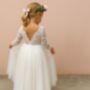 Mary Jane In Ivory White ~ Party Or Flower Girl Dress, thumbnail 6 of 8