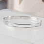 Child's Sterling Silver Expanding Bangle With Star, thumbnail 2 of 5