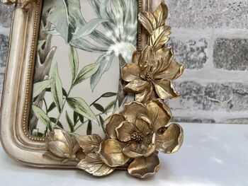 Cream And Gold Butterfly Photo Frame – 6x4 Inch Portrait, 9 of 10