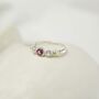 White Topaz And Pink Tourmaline Ring, thumbnail 3 of 8