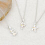 Silver And 18ct Gold Plated Flowergirl Wedding Necklace, thumbnail 2 of 5