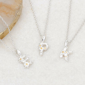 Silver And 18ct Gold Plated Flowergirl Wedding Necklace, 2 of 5