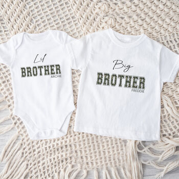 Personalised Sister Or Brother Camo T Shirt Or Vest, 3 of 5