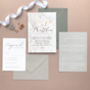 Marble And Copper Foil Wedding Invitations, thumbnail 3 of 4