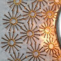 Kratos Antique Copper Sunburst Rays Light Wall Mirror, thumbnail 3 of 4