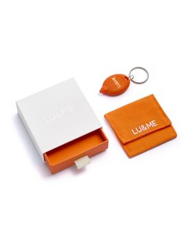 Purple Luna Blue Violet Glowing Pendant Necklace With Uv Keyring Torch, 5 of 5