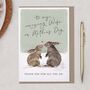 Cute Rabbits, Amazing Wife On Mother's Day Card, thumbnail 1 of 2