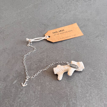 Anchor Charm Sterling Silver Bracelet, 3 of 12