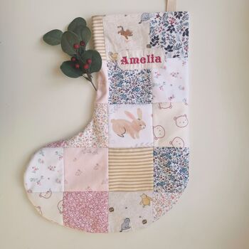 Christmas Stocking Made From Baby Clothes, 8 of 12