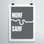 Norf Sarf Print, thumbnail 1 of 4