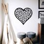 Wooden Swirl Heart Wall Art Gift For Home Or Anniversary, thumbnail 1 of 9