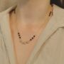 Mangalsutra Heart Magnet Foldable Zircon Necklace, thumbnail 2 of 12