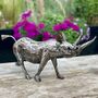 Recycled Metal Rhino Sculpture Art105, thumbnail 1 of 6