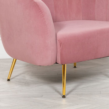 Pink Velvet Armchair, 3 of 5