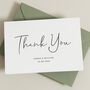 Simple Wedding Thank You Card, thumbnail 4 of 4