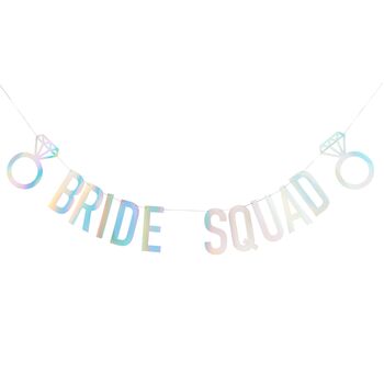 Iridescent Bride Squad Banner, 3 of 3
