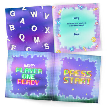Personalised Baby A To Z Of Gaming Book, 2 of 9